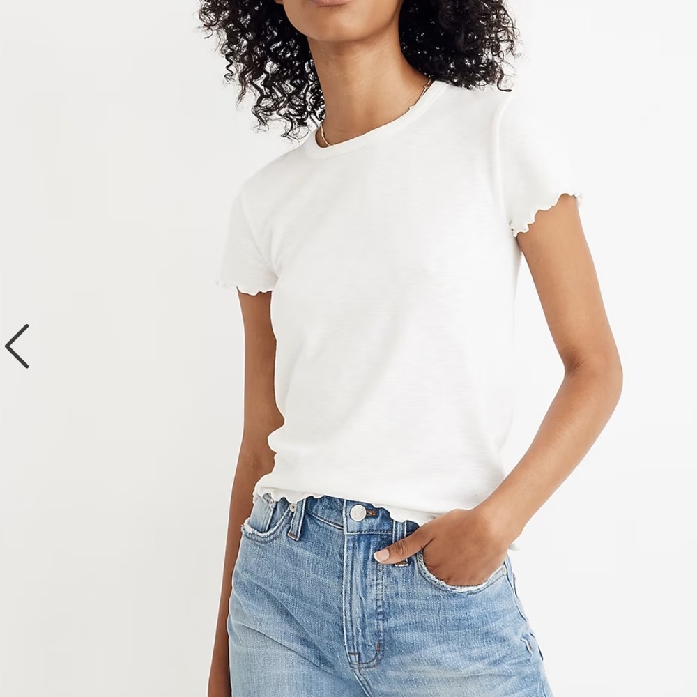 Madewell Baby Tee / Ivory / Small / Never Worn